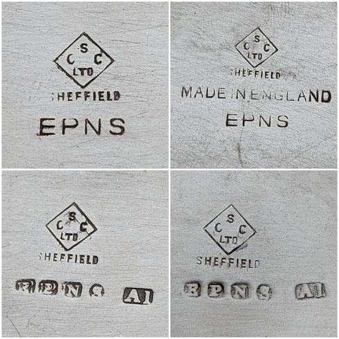 English Vintage Silver Plated Teapot Set of 4 CSC Ltd